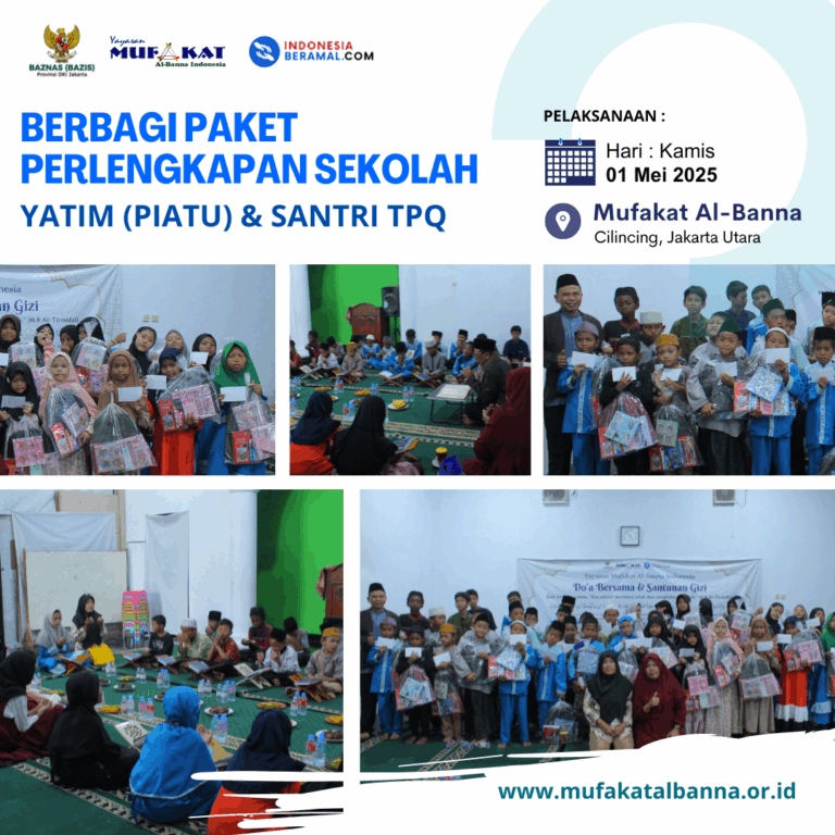 BERBAGI PERLENGKAPAN SEKOLAH UNTUK YATIM & SANTRI TPQ: Wujud Kepedulian terhadap Masa Depan Generasi Qur’ani