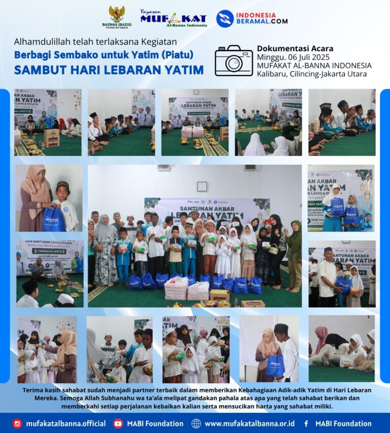 Berbagi Kasih, Hadirkan Bahagia di Hari Lebaran Yatim